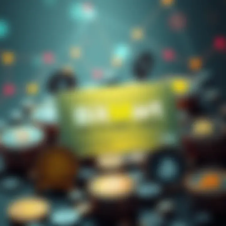 A BitMart Card displayed with various cryptocurrency icons around it, symbolizing global crypto access and transactions.