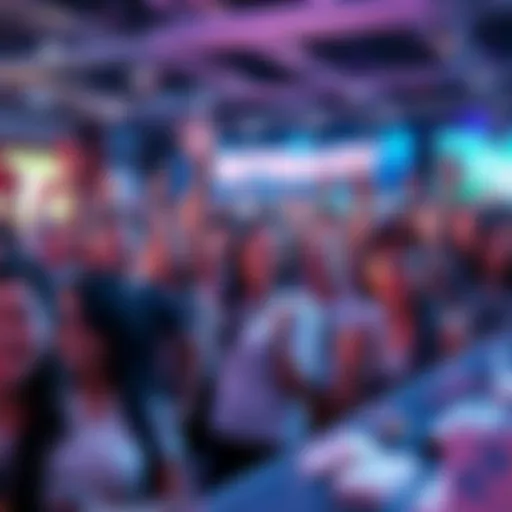 Excited participants at BitMart's card shopping event celebrating rewards and shopping opportunities