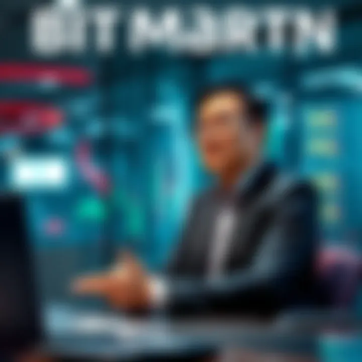 Nenter Chow, CEO of BitMart, discussing cryptocurrency exchanges and financial infrastructure in an interview setting