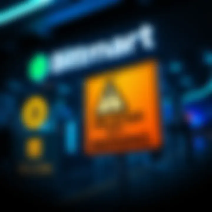 BitMart logo with a warning sign about delisted tokens including BIBI, PENGUIN, and $ELON