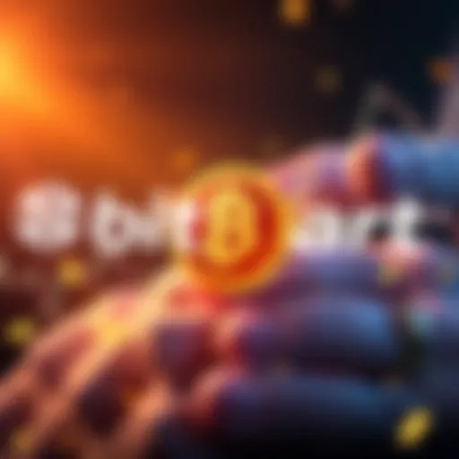 BitMart logo with Freedom of Money (FOM) announcement and trading symbols