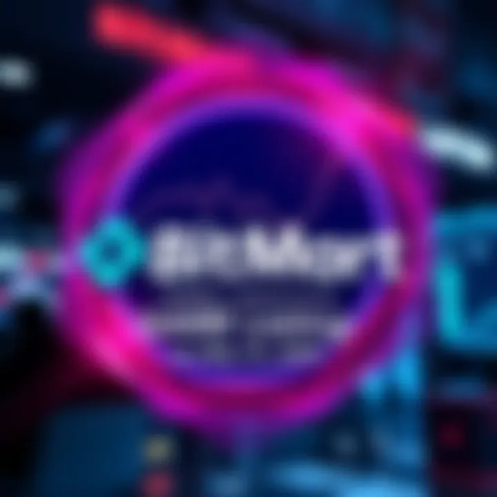 BitMart logo with text announcing GAMEX listing and trading details