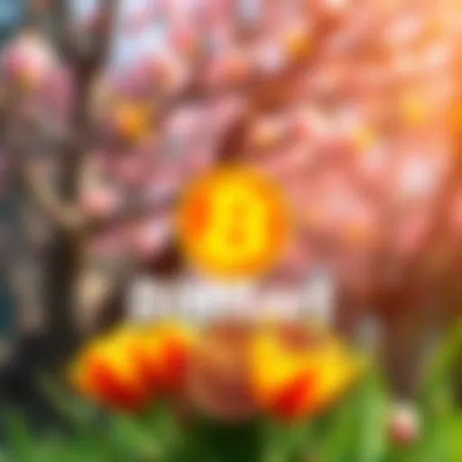 Announcement for the listing of Based (BASED) Coin on BitMart with a vibrant spring theme, featuring the BASED logo and digital currency graphics