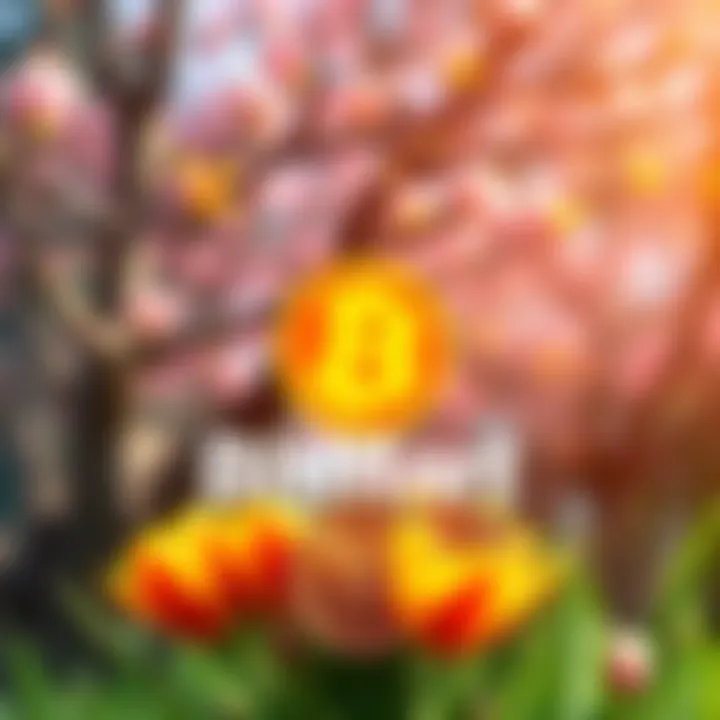 BitMart Listing Announcement Announcement for the listing of Based (BASED) Coin on BitMart with a vibrant spring theme, featuring the BASED logo and digital currency graphics