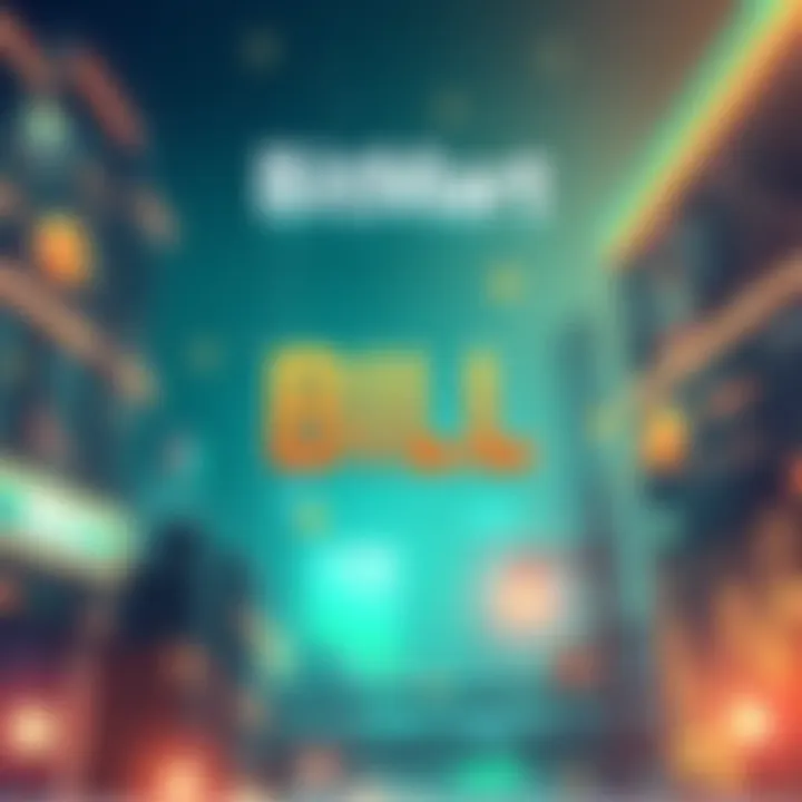 Illustration of BitMart's announcement for Pre-Market Trading of BILL Token with a digital identity theme.