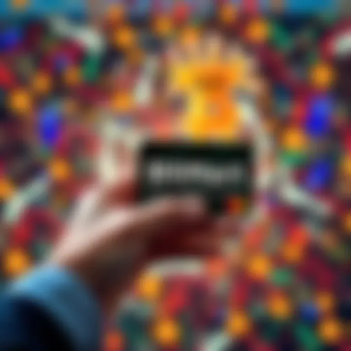 A person holding a BitMart Wallet Prepaid Card with a digital currency background, showcasing crypto spending in everyday life.