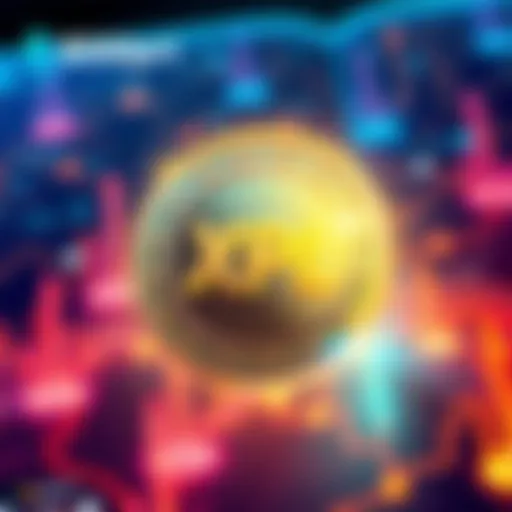 An illustration showing BitMart's $XPL token logo with a digital blockchain background, highlighting its innovative features.