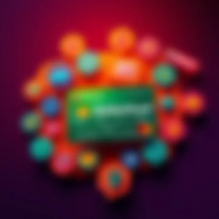 A BitMartCard surrounded by icons representing cashback benefits for travelers