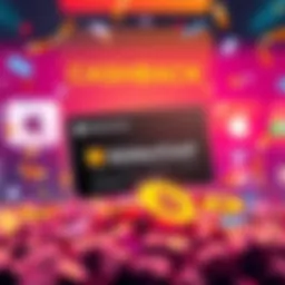 A promotional graphic showing the BitMartCard with cashback symbols, Apple logo, and excitement elements like confetti.