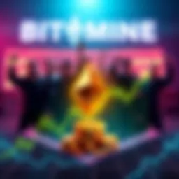 BitMine team celebrating the acquisition of 25,000 ETH, showcasing a digital graph of growing cryptocurrency values.