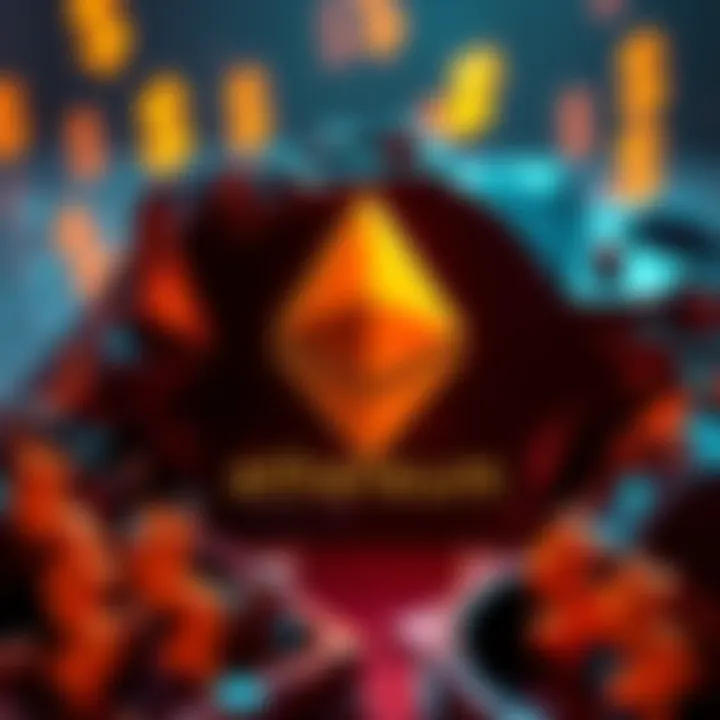 A graphic showing Ethereum logo with dollar signs representing a $43 million investment by Tom Lee's BitMine