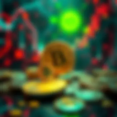 Bittensor Cryptocurrency Concept Visual representation of Bittensor cryptocurrency with digital coins and a futuristic background