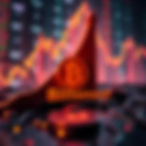 A graphic showing an upward trend in cryptocurrency values with the Bittensor logo in the foreground and a digital background representing the crypto market.