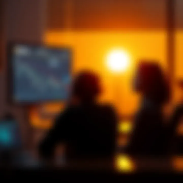 A person sitting at a desk looking at a computer screen showing Bitcoin prices, with a thoughtful expression, symbolizing regret over a missed investment opportunity.