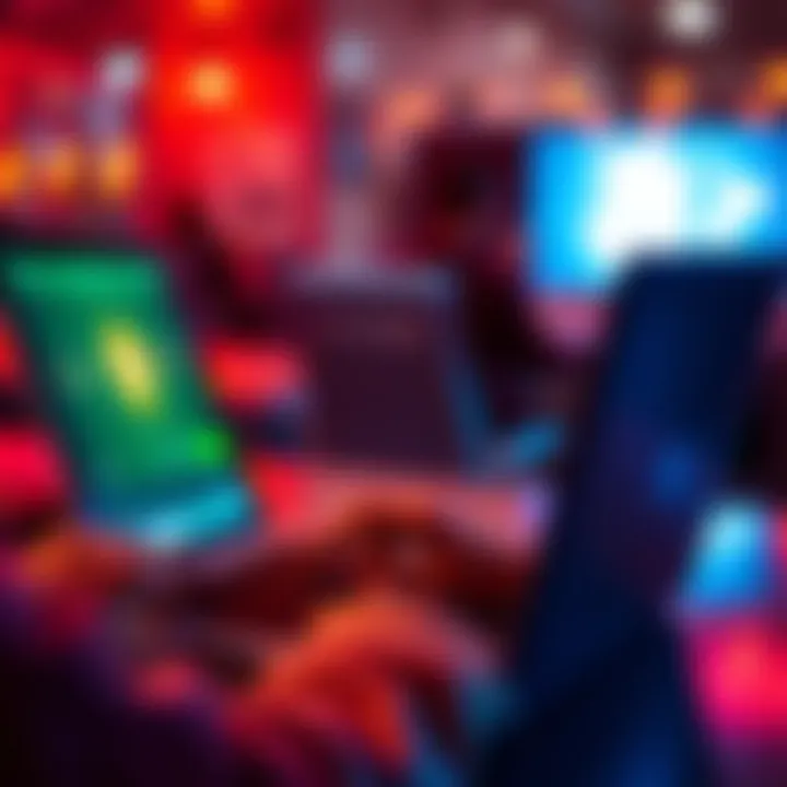 A person using a laptop to buy Bitcoin on the Bittylicious platform without KYC requirements.