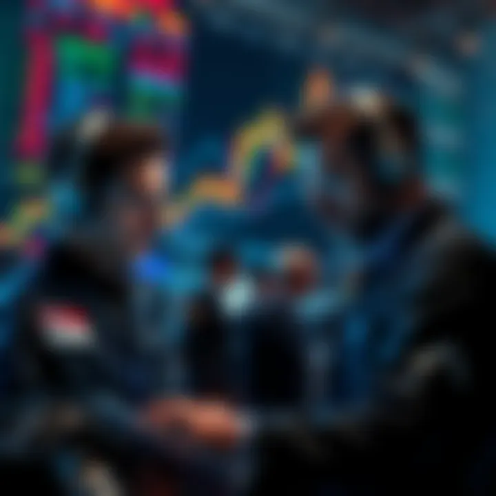 Traders analyzing market trends