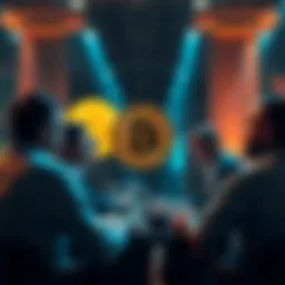 A group of people discussing Bitcoin and its future, with a focus on corporate influence and personal nodes for security.