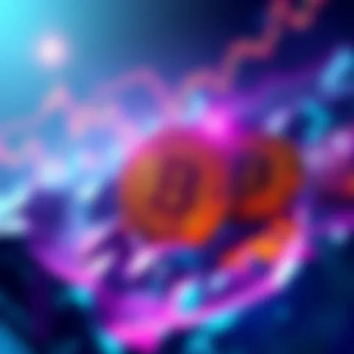 Illustration of BlackRock's spot ETFs investing in digital currencies with ETH and BTC symbols