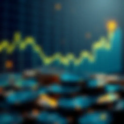 BlackRock Crypto Outlook 2026 A graph showcasing rising cryptocurrency values with digital coins in the foreground symbolizing the future of finance.