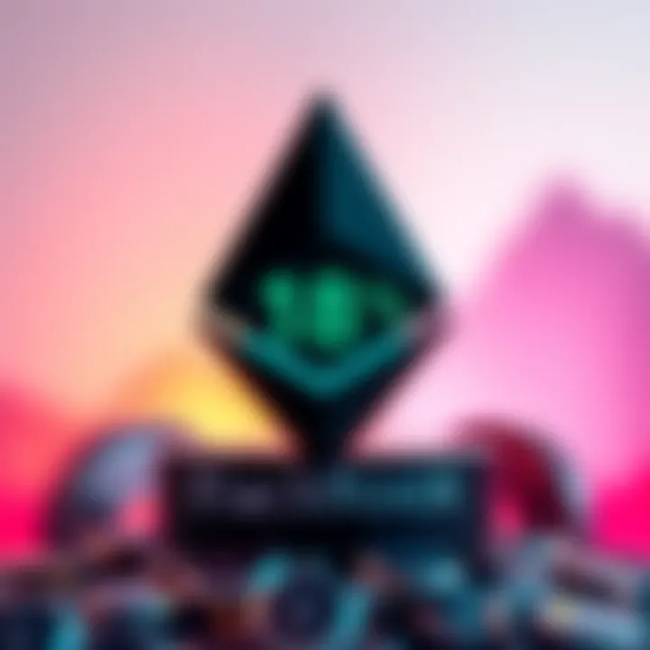 Graphic showing BlackRock's logo alongside Ethereum symbol with 18% highlighted, representing staking revenue allocation