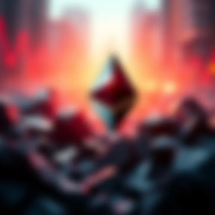 BlackRock logo with Ethereum symbol, representing investment opportunities in Ethereum staking ETFs