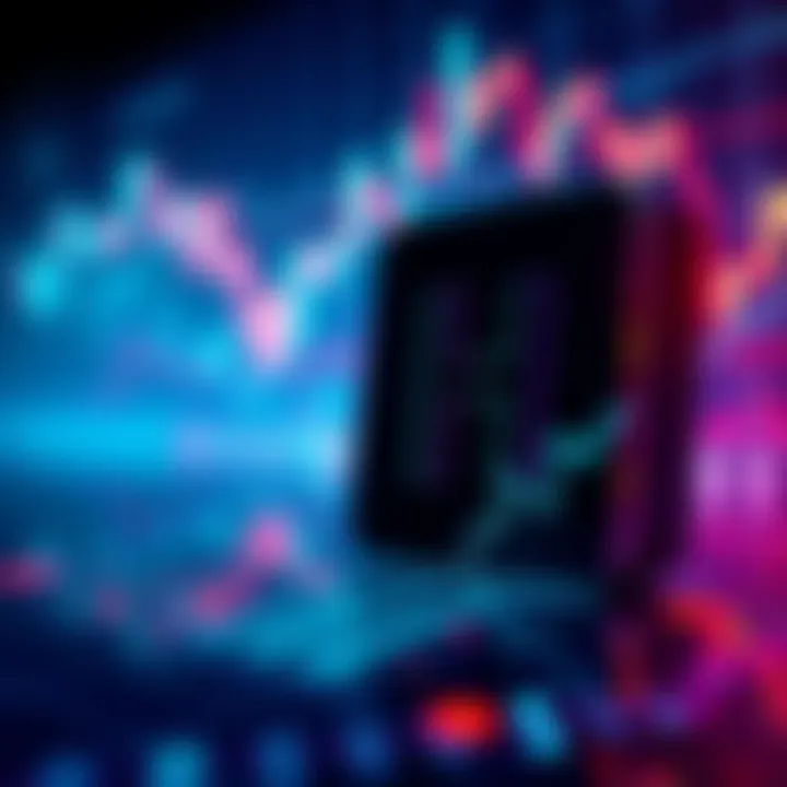 Blackrock logo with Hbar symbol and a chart showing rising prices