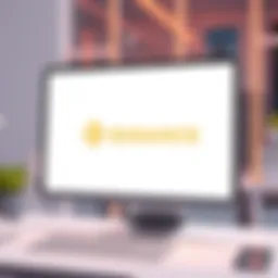 Screenshot of a blank white page on a computer screen, indicating website outage issues with Binance