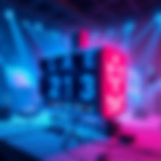 A visual representation of the Blaze Layer 1 platform on Avalanche, showcasing streaming content and digital creators in an engaging environment.