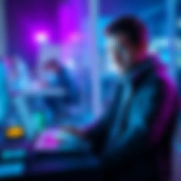 Person studying blockchain courses with a laptop and notes, planning a career in smart contract development