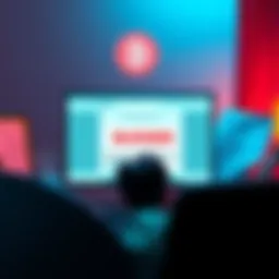 An account status screen showing a blocked withdrawal message due to KYC pending status, with a frustrated person looking at their computer, surrounded by incomplete documents.