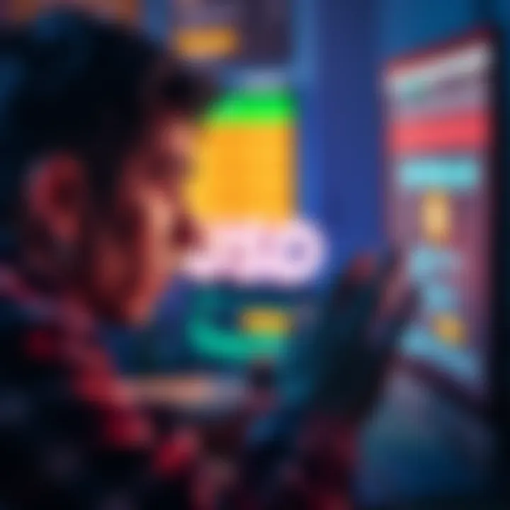 A frustrated person looking at a computer screen showing an account restriction message, symbolizing issues with withdrawing funds.