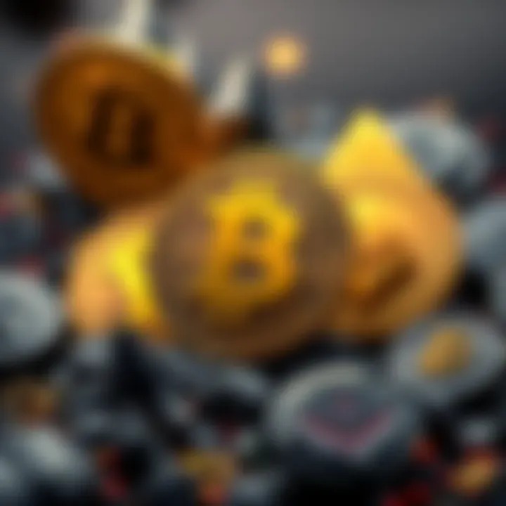 BMX Cryptocurrency Graphic A graphical representation of the BMX cryptocurrency with symbols of Bitcoin, Ethereum, and Solana in the background, illustrating its potential as an investment opportunity.