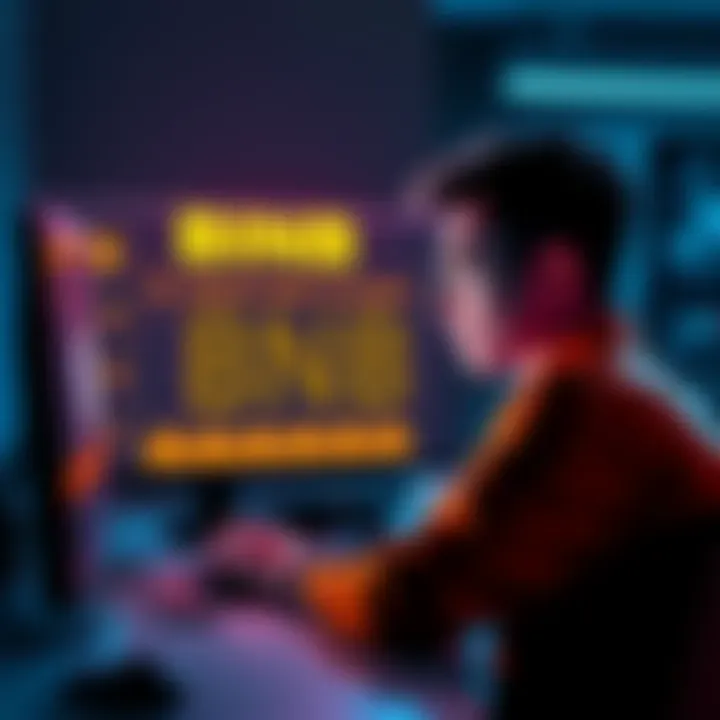 A graphic showing a person looking concerned while staring at a computer displaying lost BNB tokens during a transfer to the Binance Smart Chain.