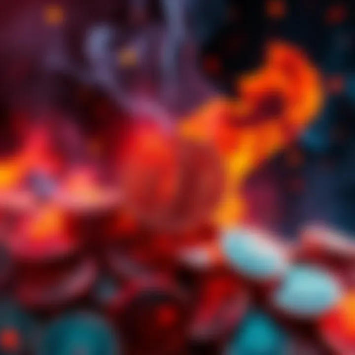 Visual representation of BNB tokens being burned, symbolizing the $1.2 billion token reduction by BNB Chain.