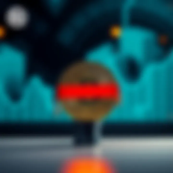 A graphic showing a closed sign over a Bitcoin symbol, representing Boltz halting its swap services due to AI threats.
