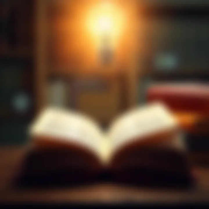 An open book with a glowing lightbulb above it, representing the power of knowledge in decision-making