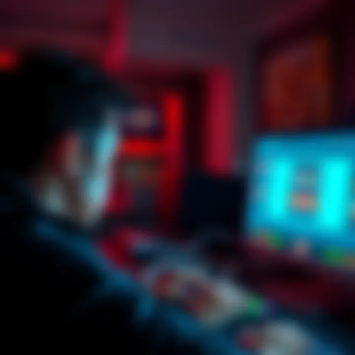 A person looking frustrated at a computer screen, unable to play Boost Rent ads while retry messages appear