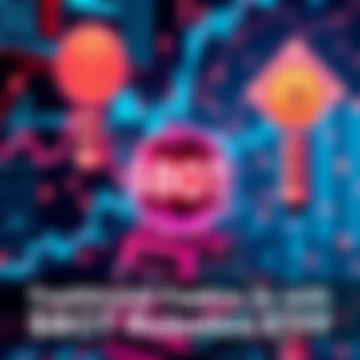 Visual representation of the $BOT robotics ETF on the Solana blockchain featuring digital trading elements and robotic icons