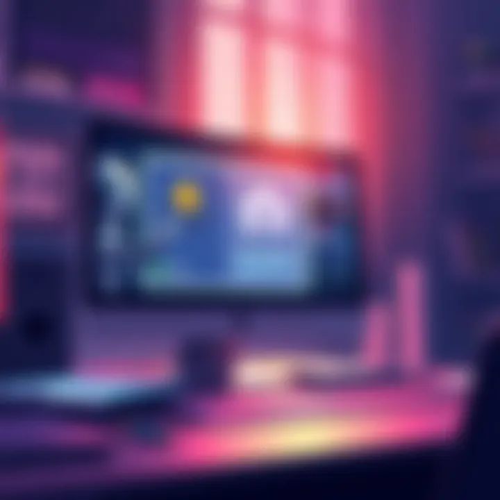 Illustration showing a computer screen with bots interacting with a crypto app ad, highlighting the lack of real user engagement.