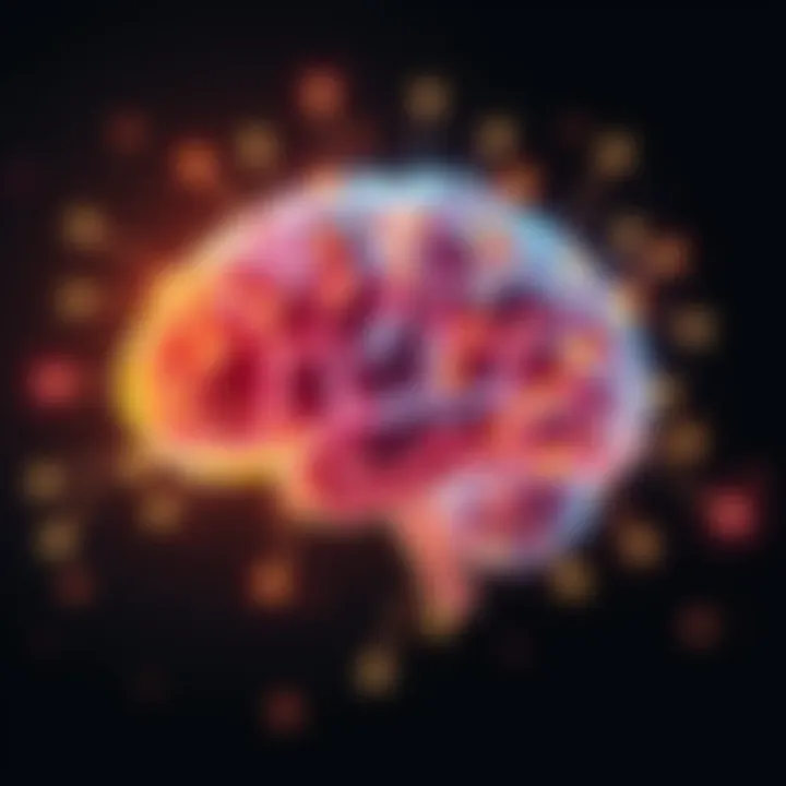 A glowing brain with neural connections illuminated, symbolizing full brain capacity use.