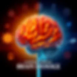 A detailed illustration showing a brain with highlighted areas indicating damage, surrounded by medical symbols and diagrams, representing causes and treatments for brain damage.