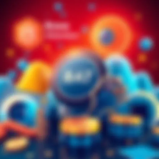 A digital illustration showing the Basic Attention Token logo alongside symbols of attention and rewards, such as eyes and coins, representing the Brave ecosystem.