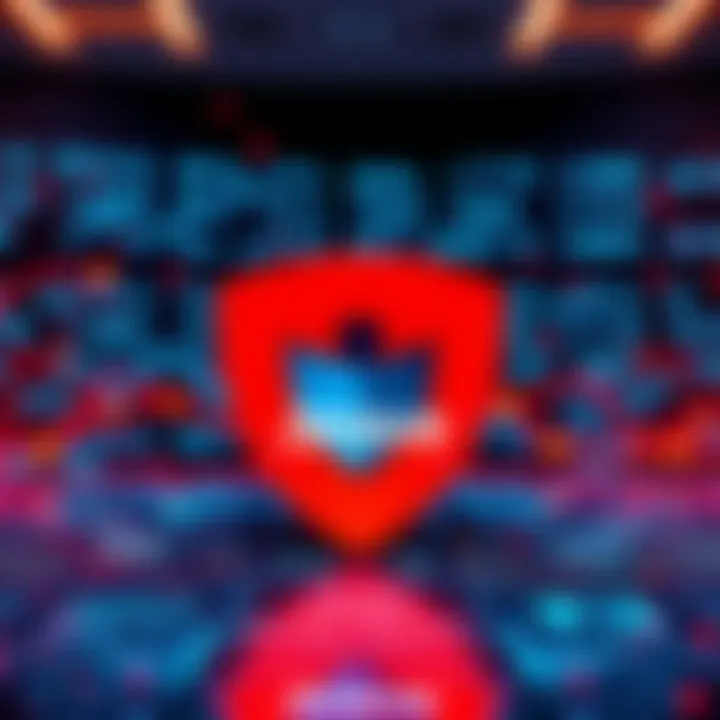 A visual representation of the Brave browser showcasing its new top-level domain .brave with a digital backdrop of web domains and technology symbols.