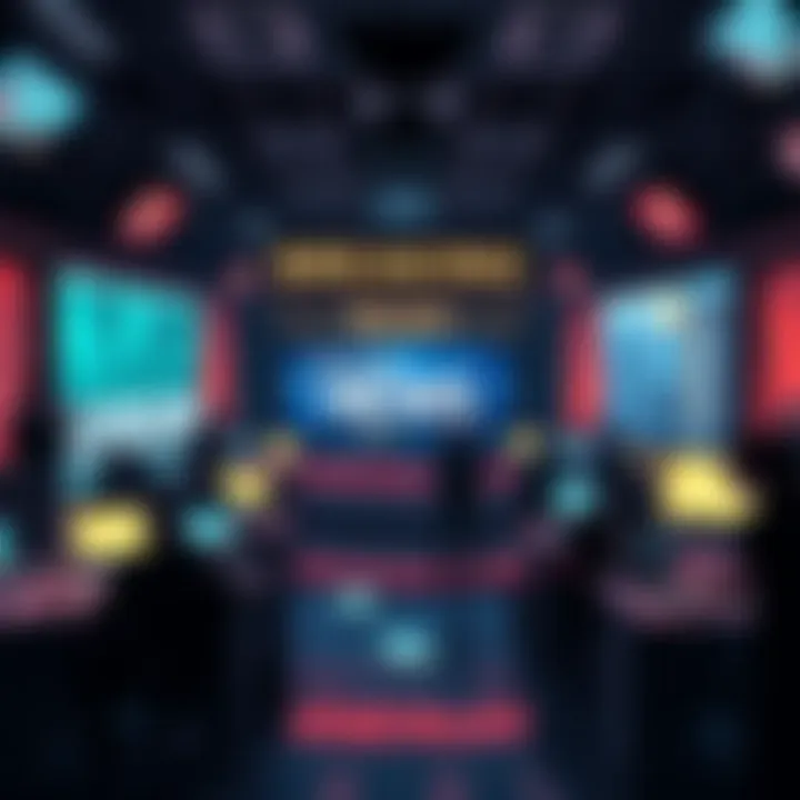 A news bulletin with headlines and headlines being shared in a busy newsroom