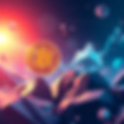 An illustration showing Bitcoin price rising above 78K while Cardano holds steady at 0.21, with a backdrop of market trends and predictions.