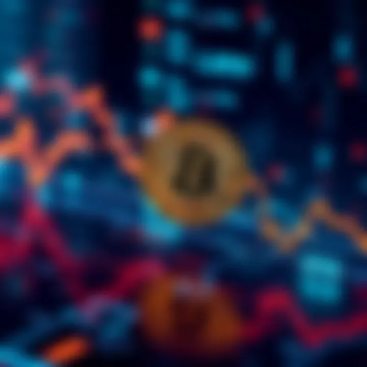 A downward trend graph showing Bitcoin and Ethereum prices falling significantly.