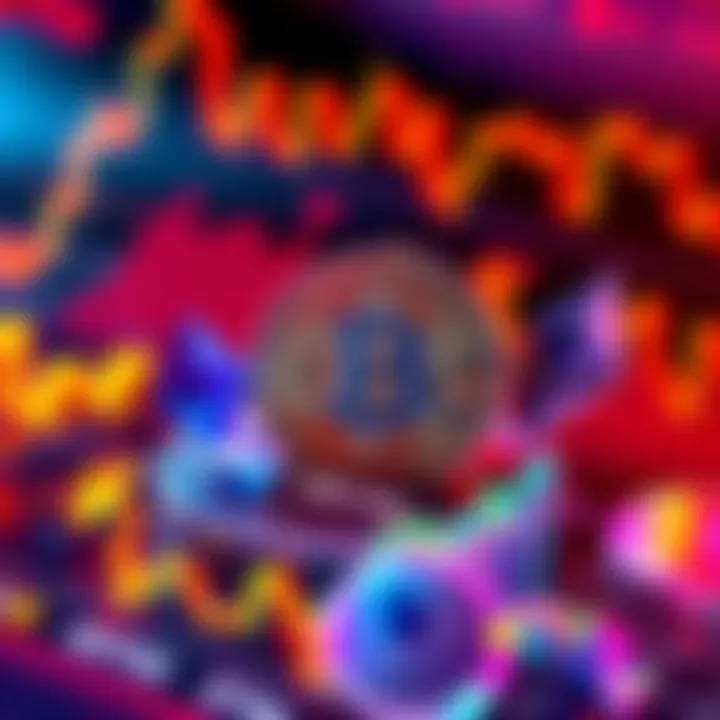 A visual representation of Bitcoin being exchanged for Ethereum with symbols of both currencies and a chart indicating the BTC/ETH ratio.