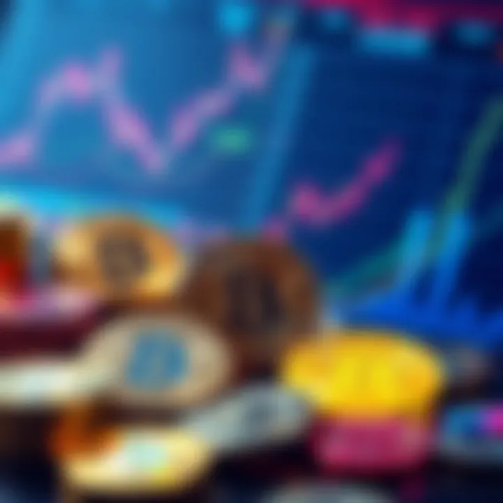 A visual comparison between actual Bitcoin holdings and promises of Bitcoin in financial institutions, featuring coins and graphs depicting financial trends.