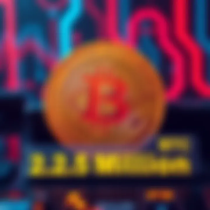 A graphic showing a digital representation of Bitcoin with a price tag of $77,135, symbolizing the sale of 32 BTC for $2.5 million