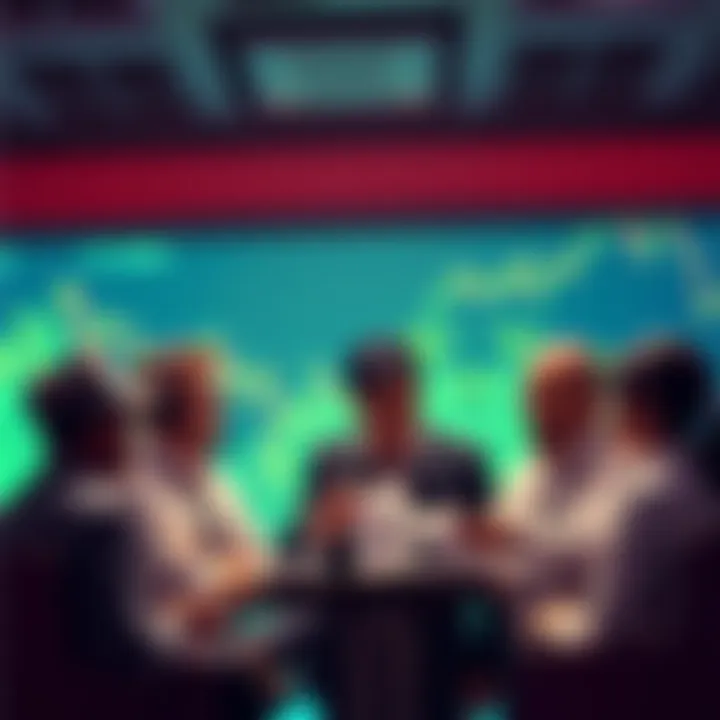A group of investors discussing BTC SMSF allocation strategies for 2025, considering risks and diversification.